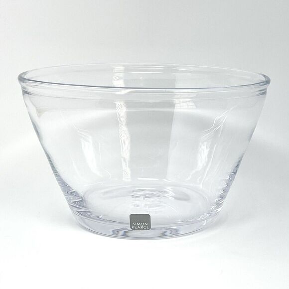 Simon Pearce Nantucket Serving Bowl 5.5” Tall 9.5” Diameter Art Blown Glass - Picture 1 of 6